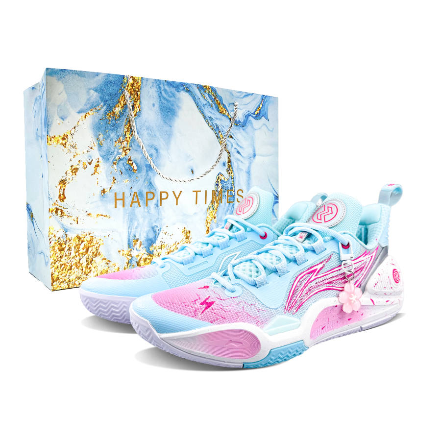 Li-Ning Li Ning Speed 9 Slip Resistant, Abrasion Resistant, Rebound Low top Basketball Shoes Men's Pink