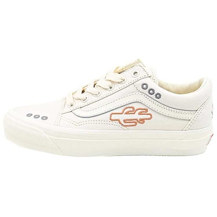 Vans Old Skool 36 Fabric Abrasion Resistant Abrasion Resistant Low top Skateboard Shoes Unisex White