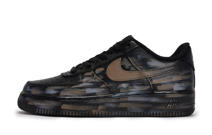 Nike Nike Air Force 1 Skateboard Shoes Unisex Low Top Black/Blue/Brown