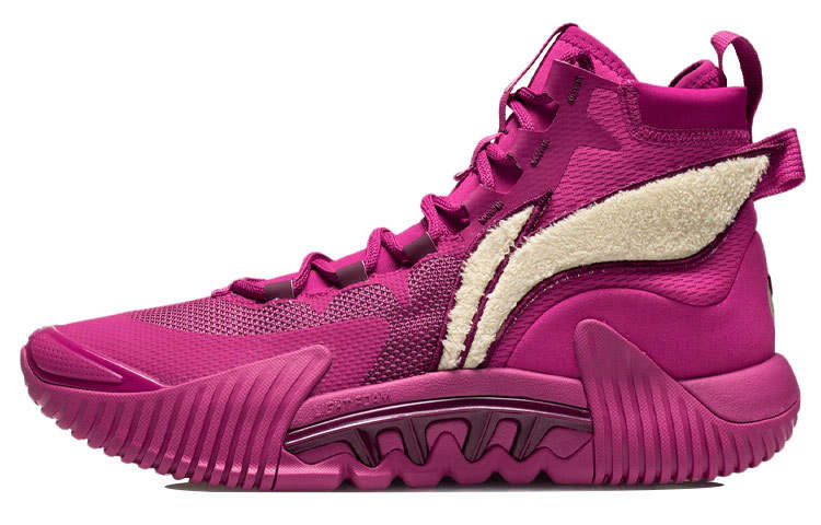 Li-Ning Disney X Li Ning Badfive 2 Basketball Shoes Men's High Top Beetroot Red