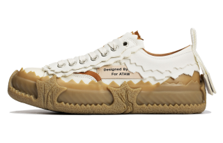ATAW Low top Skateboard Shoes Unisex White Brown