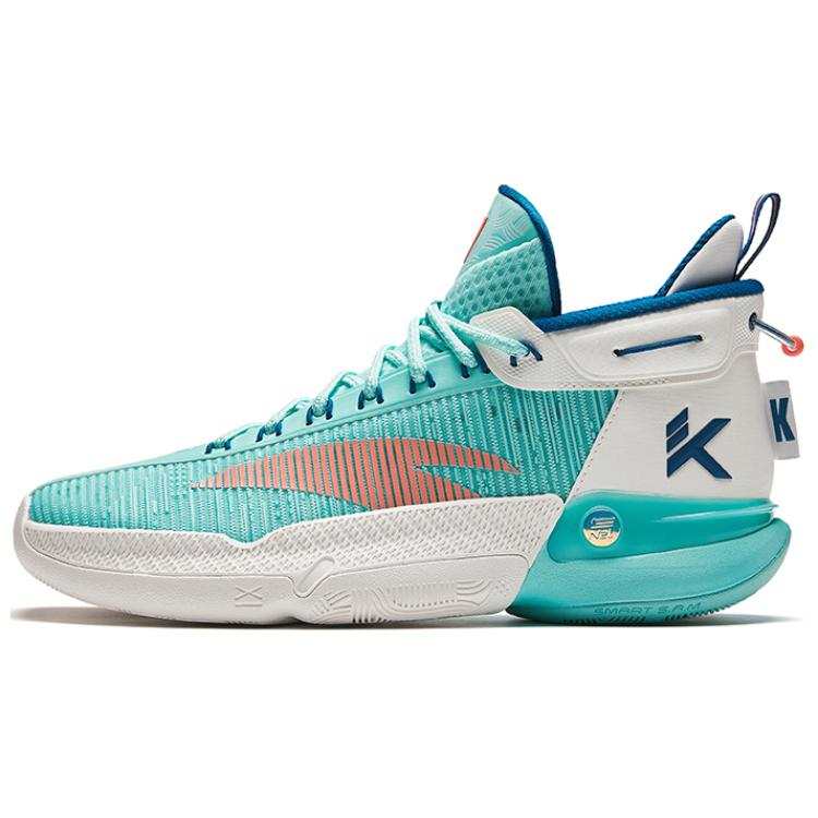 Anta KT9 Comfortable Cushioning, Wear Resistant Low top Basketball Shoes Men's Blue White