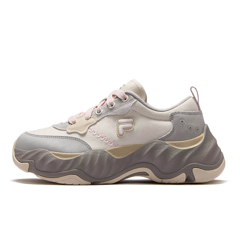 FILA FUSION STARFISH 2 Low top Canvas Shoes Women's Cream Gray