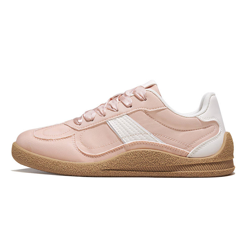 FEIYUE Slip-Resistant Cushioning Low-top Skateboard Shoes Women's Pink White