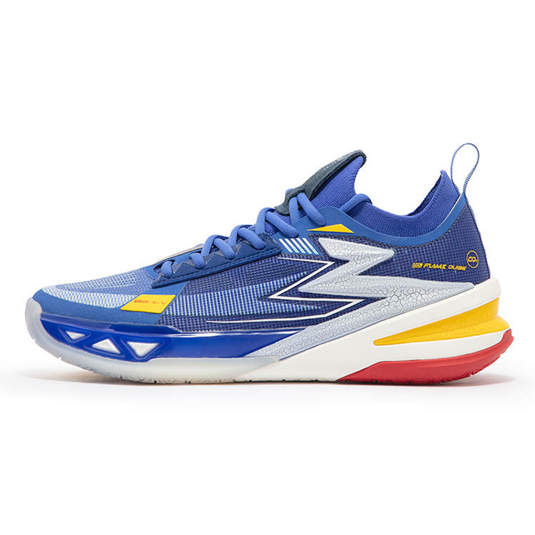 361° BIG3 5.0 Pro Basketball Shoes Men's Low Top Shining Blue/Feather White