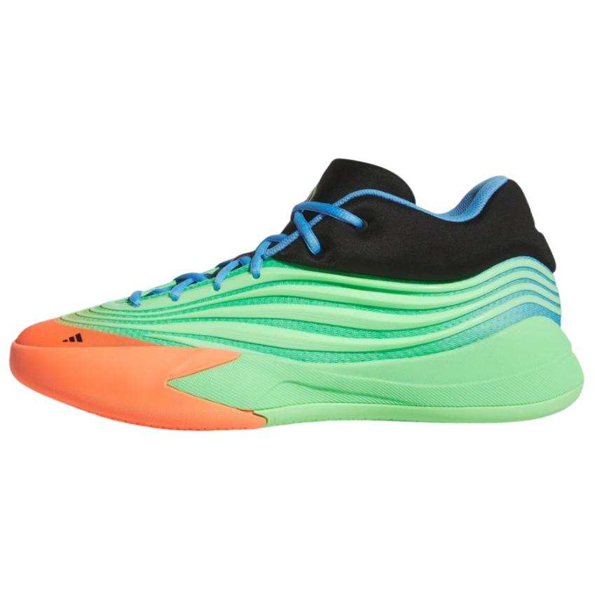 Adidas Adidas Dame 10 Slip Resistant Abrasion Resistant Low top Basketball Shoes Unisex Green Black