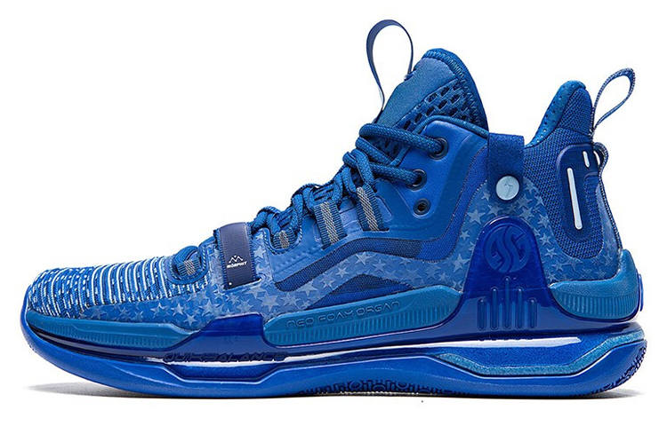 361° AG 1 Aaron Gordon AG1 Abrasion Resistant Slip Resistant Mid top Performance Basketball Shoes Men's Blue