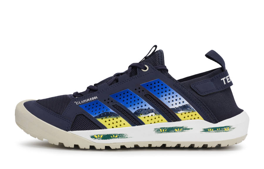 Adidas Adidas DAROGA 25 Mountaineering & Hiking Shoes Unisex Low Top White/Blue/Yellow