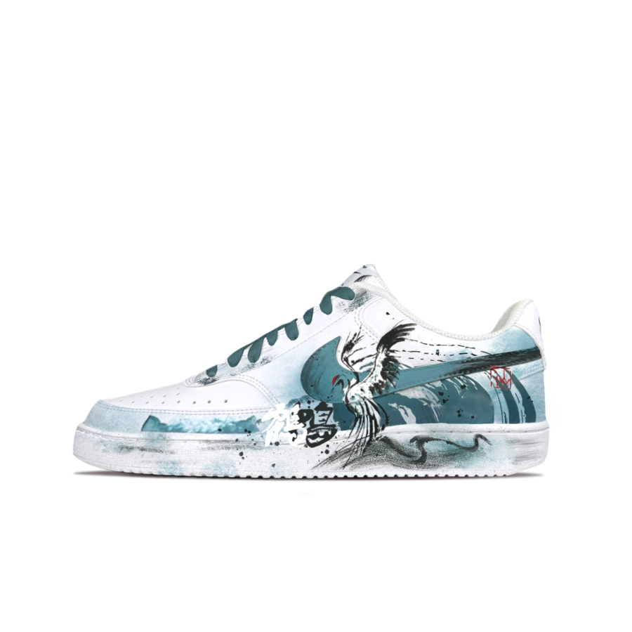 Nike Nike Court Vision 1 Skateboard Shoes Unisex Low Top Azure
