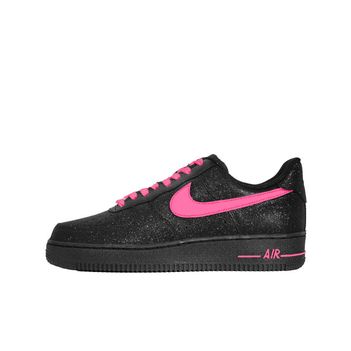 Nike Nike Air Force 1 Height Increasing Low top Skateboard Shoes Unisex Black Pink