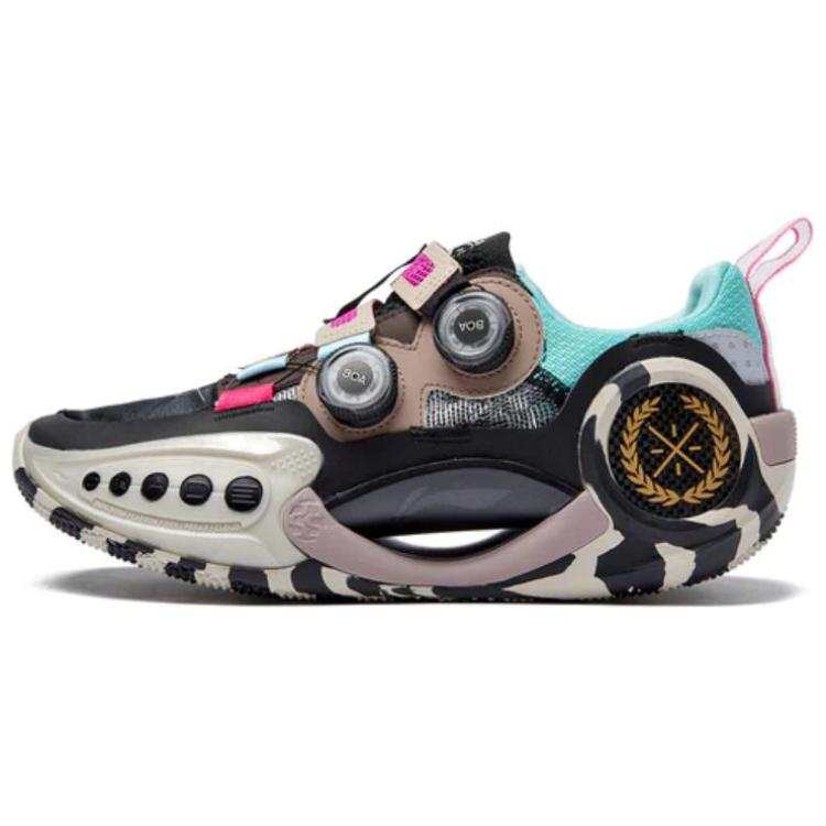 Li-Ning Li Ning WOW 9 Basketball Shoes Men's Low Top Black/Blue/Pink