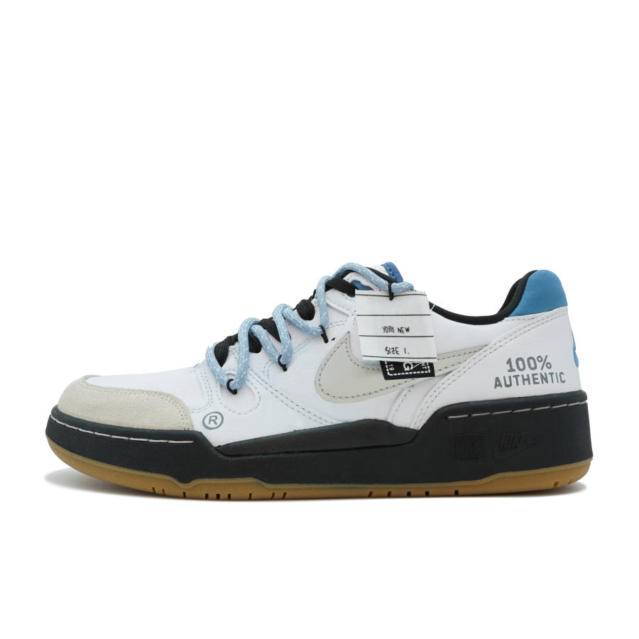 Nike Nike Full Force Slip Resistant Abrasion Resistant Low top Skateboard Shoes Men's White Blue
