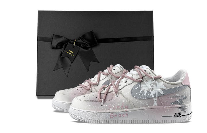 Nike Nike Air Force 1 Abrasion Resistant Low top Skateboard Shoes Women's Pink