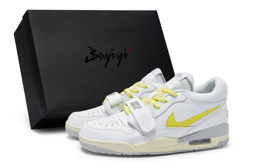 Jordan Jordan Legacy 312 811 Manufacturing, Summer Escape Yellow, Special Shoe Box Cushioning Abrasion Resistant Low top