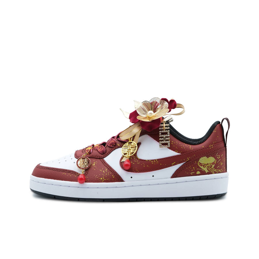 Nike Nike Court Borough Synthetic Leather Slip Resistant Abrasion Resistant Slip Resistant Abrasion Resistant Low top