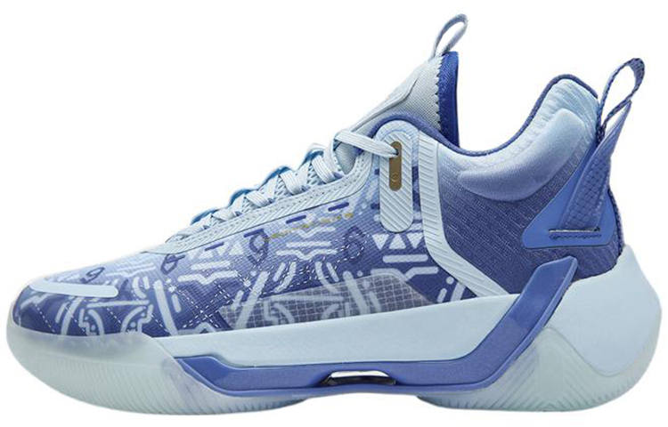 XTEP Levitation 6 Basketball Shoes Men's Mid Top Blue