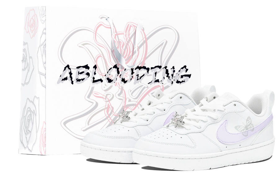 Nike Nike Court Borough Slip Resistant Low top Skateboard Shoes Women's GS Purple