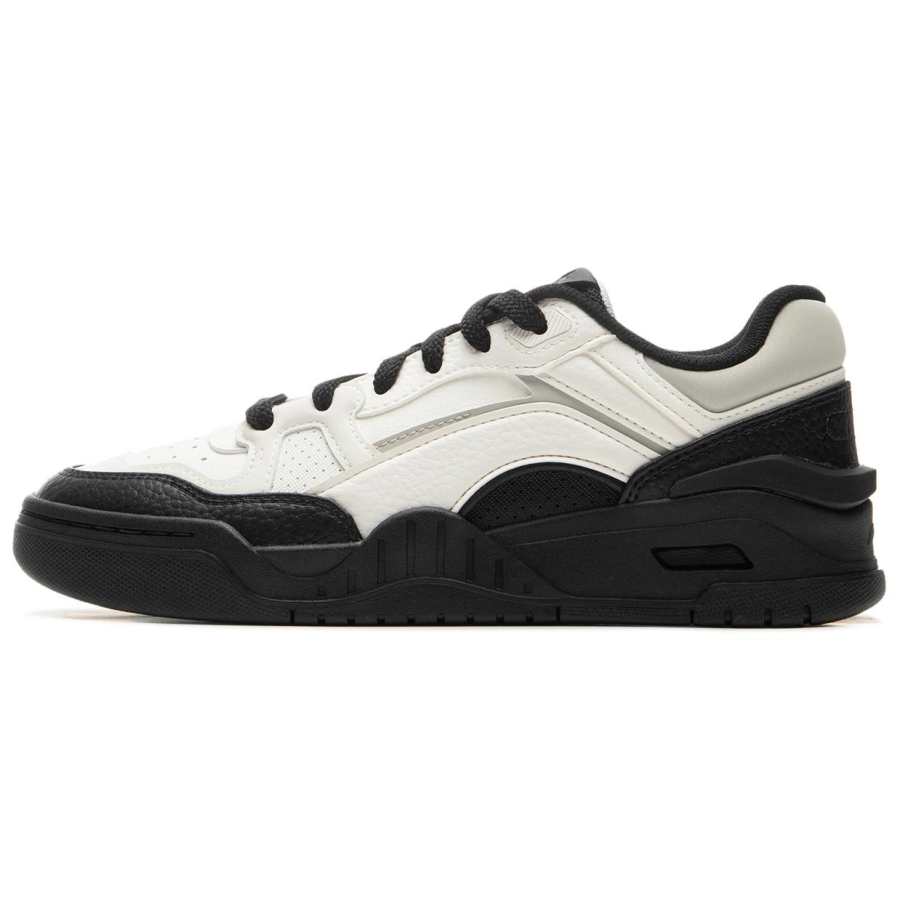 Li-Ning Li Ning Moon White 2.0 Slip Resistant, Abrasion Resistant, Breathable Low top Casual Shoes Women's White Black Gray