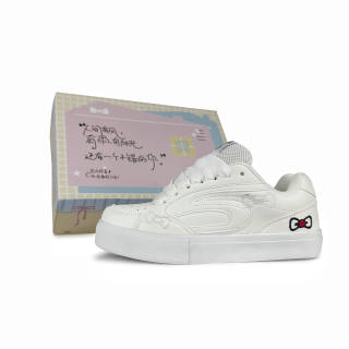 BKAE Slip Resistant, Abrasion Resistant, Lightweight Low top Skateboard Shoes Unisex All White