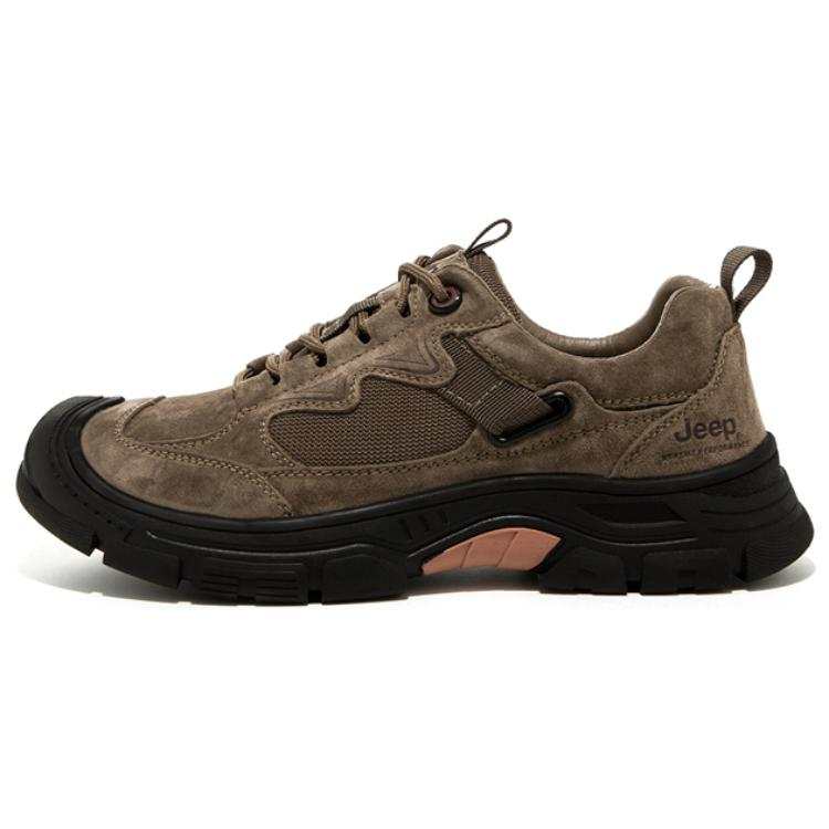 Jeep Cushioning, Wear Resistant Low top Hiking Shoes Men's Khaki