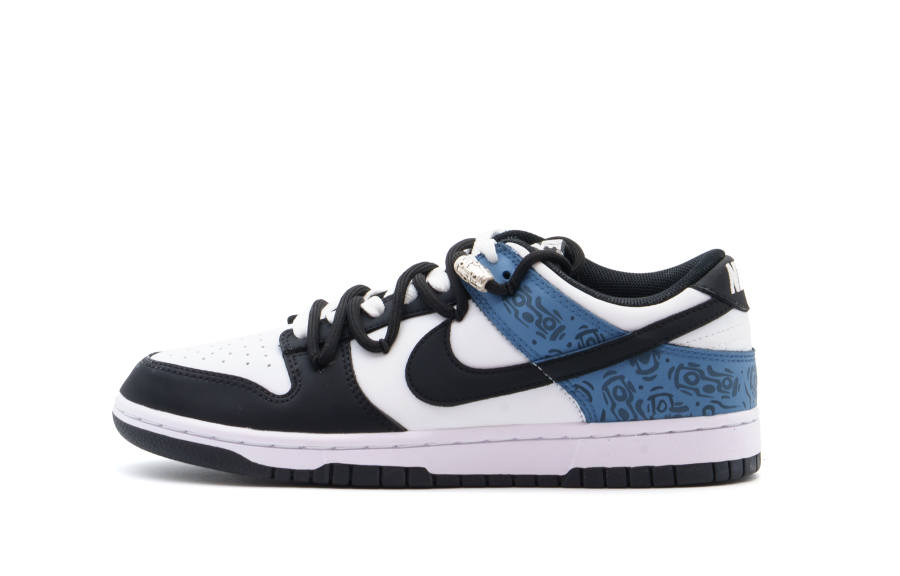 Nike Nike Dunk Abrasion Resistant Low top Skateboard Shoes Unisex Black Blue