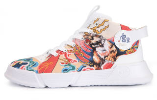 IDX Forbidden City Palace Culture X IDX Canvas Shoes Unisex High Top White/Yellow