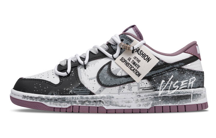Nike Nike Dunk After The Apocalypse Abrasion Resistant Abrasion Resistant Low top Skateboard Shoes Unisex Black White
