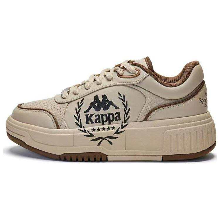 Kappa Synthetic Leather, Textile Slip Resistant Abrasion Resistant Low top Skateboard Shoes Women's Brown