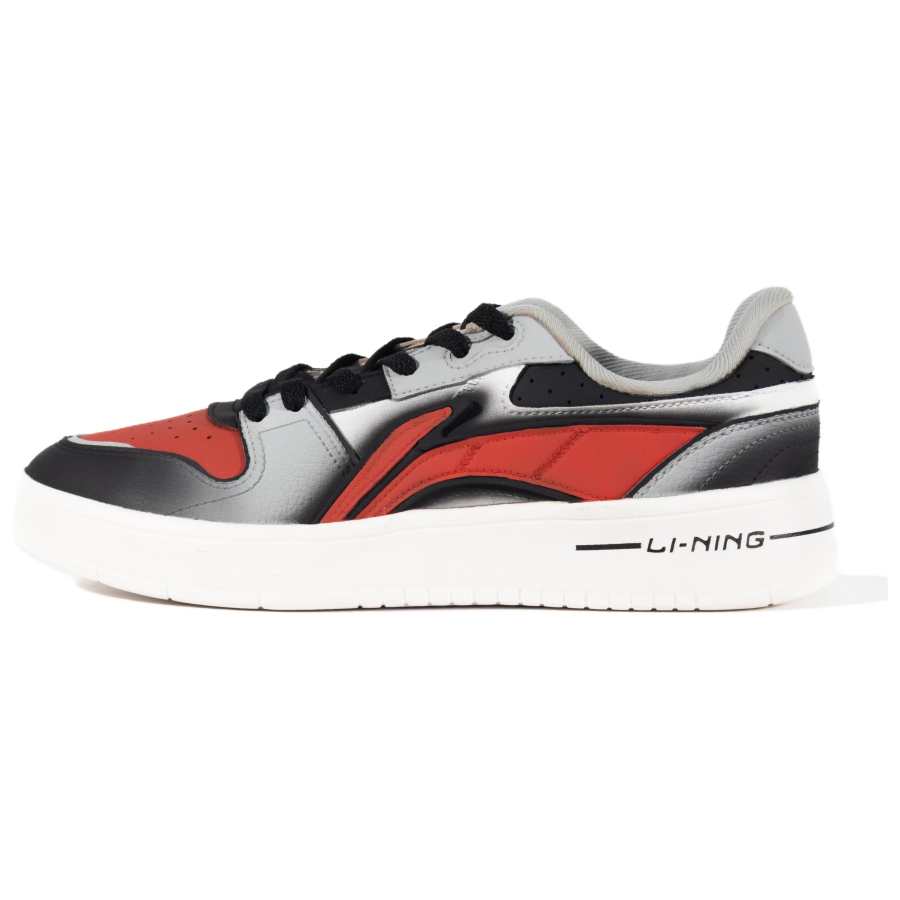 Li-Ning Li Ning Sycee Slip Resistant Cushioning Abrasion Resistant Low top Skateboard Shoes Men's Gray White