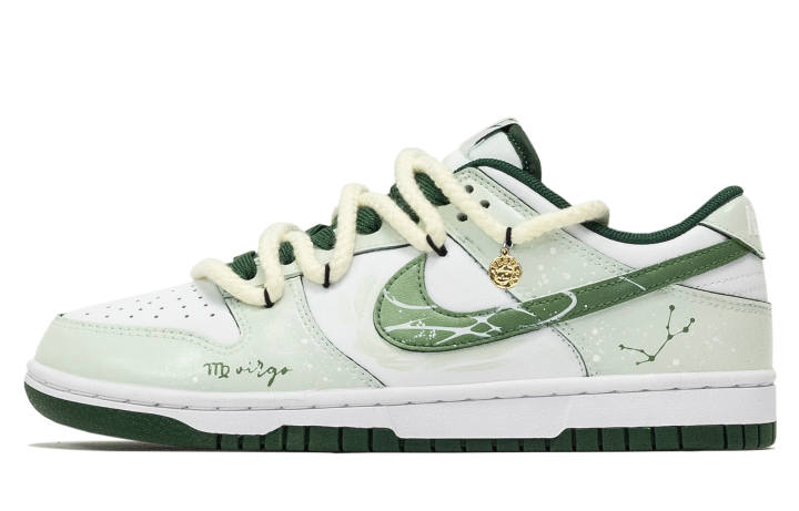 Nike Nike Dunk Si Liu Ba, Virgo Astraea Height Increasing Height Increasing Low top Skateboard Shoes Unisex White Green
