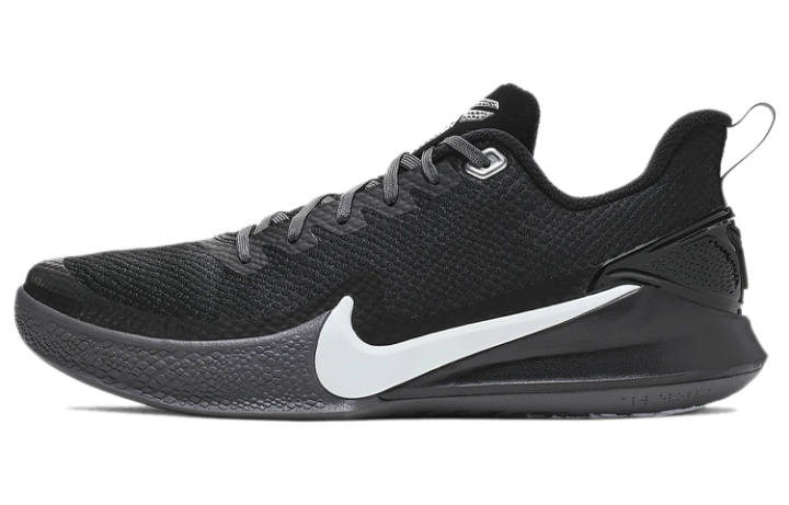 Nike Nike Mamba Focus TB Fabric Cushioning Slip Resistant Abrasion Resistant Low top Basketball Shoes Men's Black White