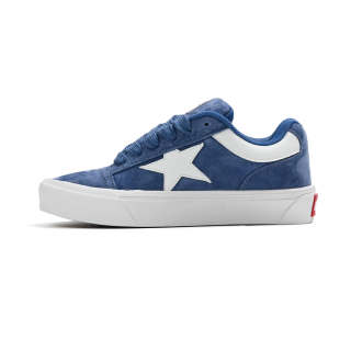 UNNCC Slip Resistant Abrasion Resistant Slip Resistant Abrasion Resistant Low top Skateboard Shoes Unisex Dark Blue