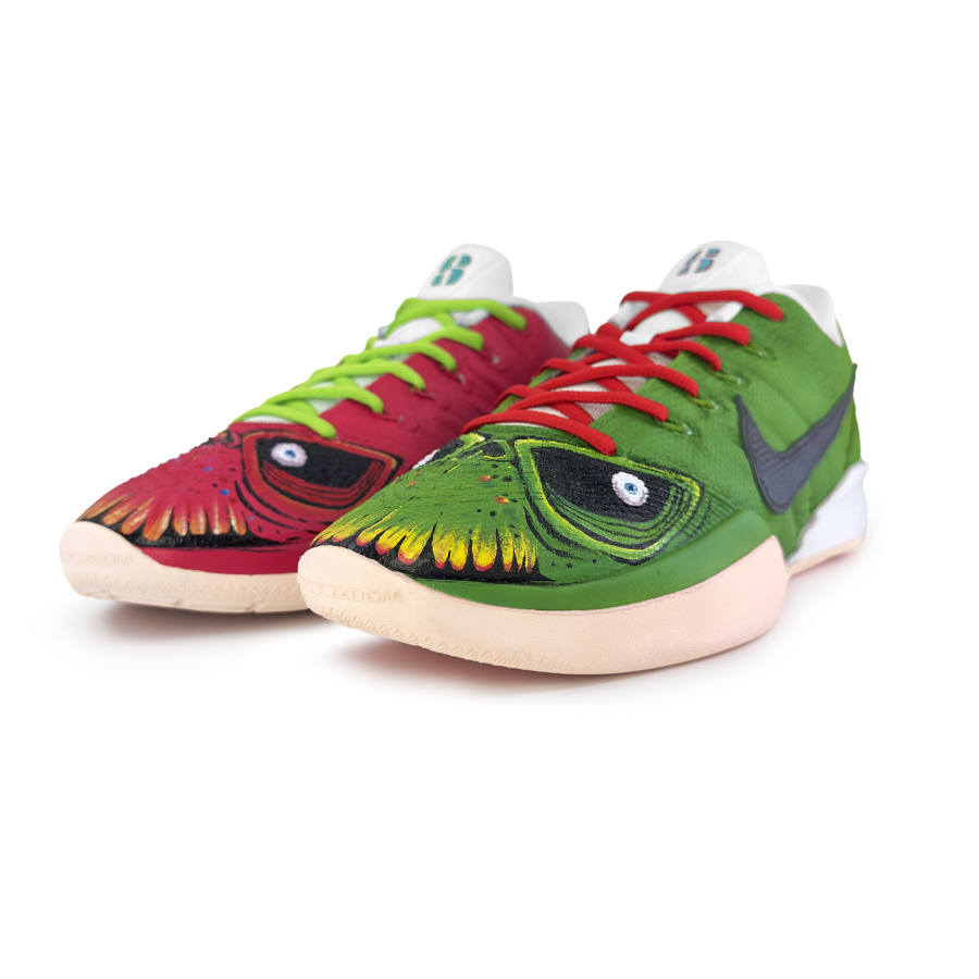 Nike Nike Sabrina 3 'Silencer' EP Cushioning Abrasion Resistant Low top Basketball Shoes Unisex Red Green