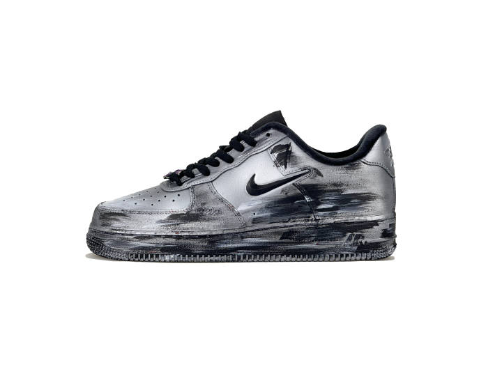 Nike Nike Air Force 1 Low top Skateboard Shoes Women's Silver