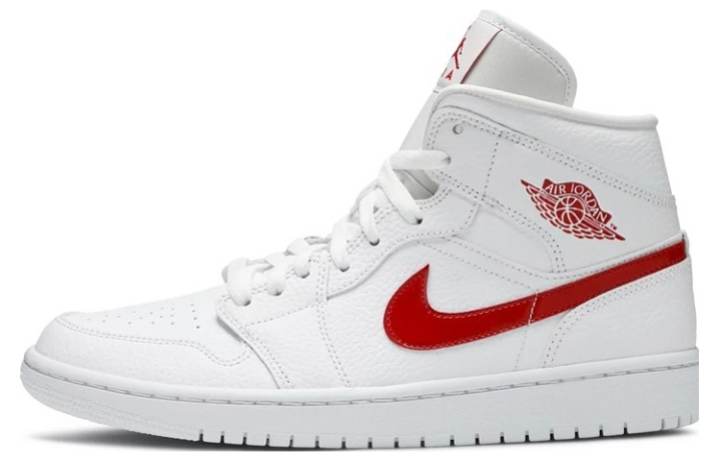 Jordan Air Jordan 1 Mid 'White University Red' Women's