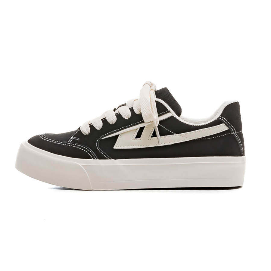 Warrior Abrasion Resistant Lightweight Wear resistant And Lightweight Low top Canvas Shoes Unisex Black Beige
