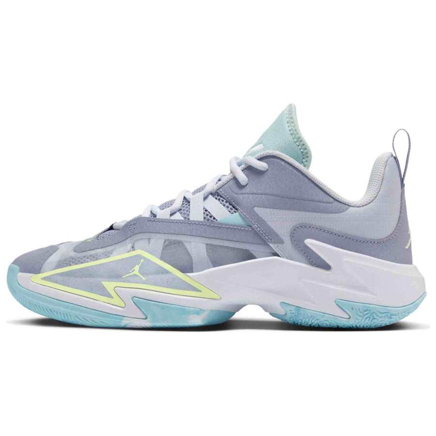 Jordan Jordan One Take 3 Slip Resistant Abrasion Resistant Low top Basketball Shoes Men's Blue Purple