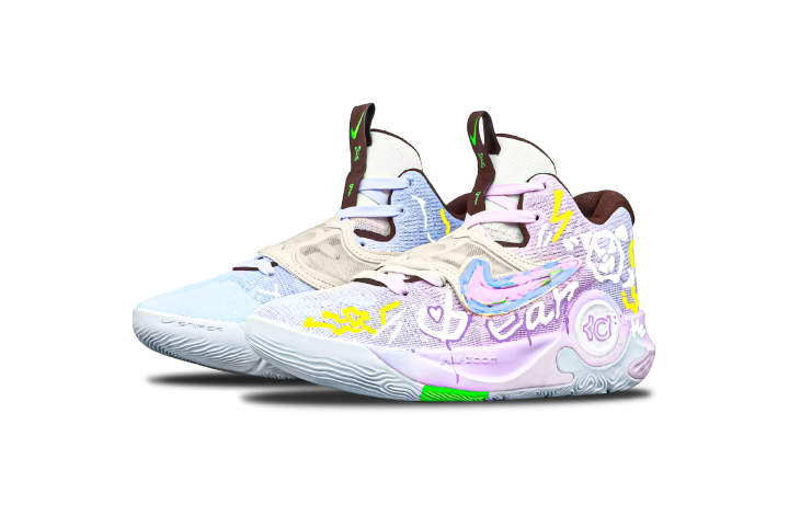Nike Nike KD Trey 5 X Basketball Shoes Men's Low Top White/Purple/Blue