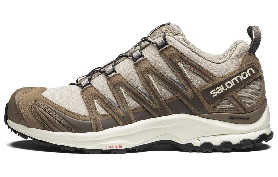 SALOMON XA Pro 3D ADV Suded Mesh Comfortable Slip Resistant Low top Outdoor Shoes Unisex Feather Gray
