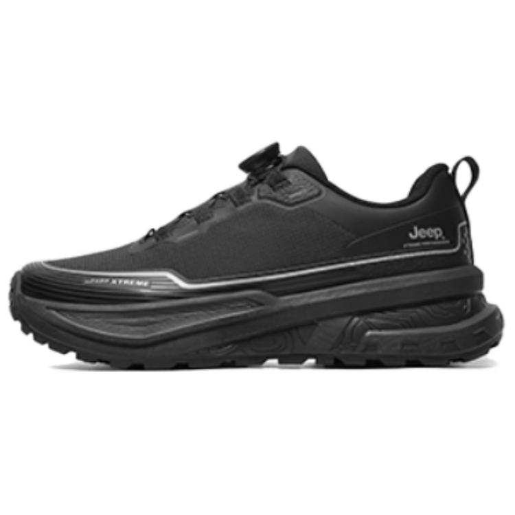 Jeep Mountaineering & Hiking Shoes Men's Low Top Black, Silver
