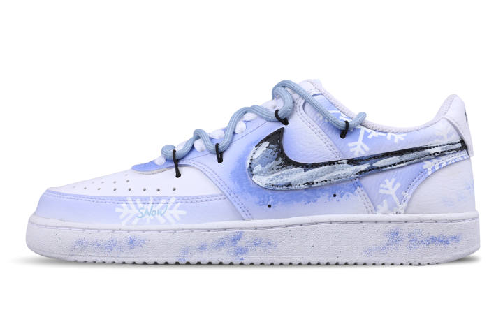 Nike Nike Court Vision 1 Slip Resistant Abrasion Resistant Low top Skateboard Shoes Unisex Dodger Blue