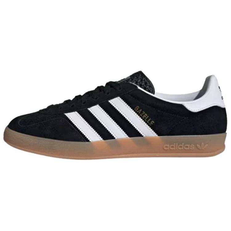 Adidas Originals GAZELLE INDOOR Suede Low top Skateboard Shoes Men's Black White