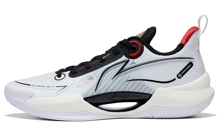 Li-Ning Li Ning Super Light V2 Basketball Shoes Men's Low Top White/Black/Red