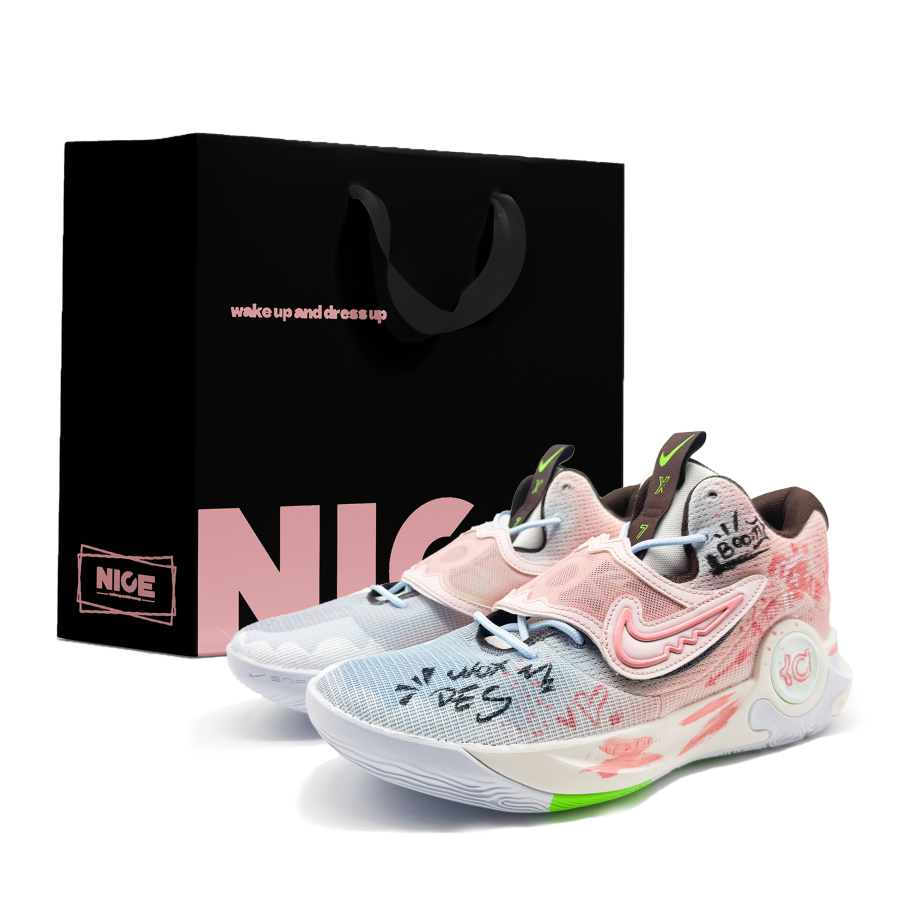 Nike Nike KD Trey 5 X Abrasion Resistant Abrasion Resistant Low top Basketball Shoes Men's Blue Pink