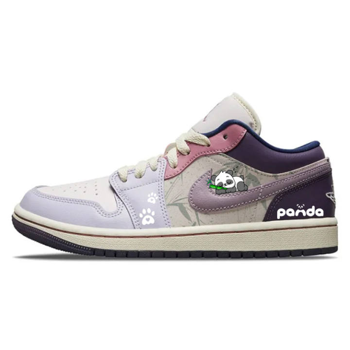 Jordan Jordan Air Jordan 1 Cute Panda, Sleeping Panda Abrasion Resistant, Breathable, Slip Resistant