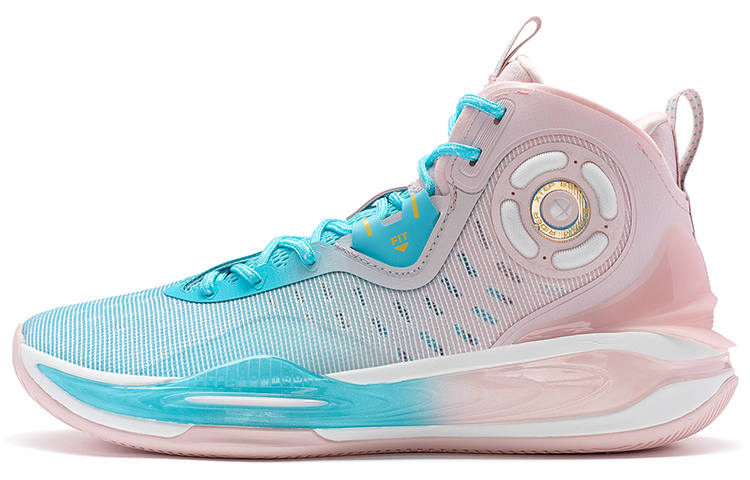 XTEP Wind Style 2 High top Basketball Shoes Men's Blue Pink