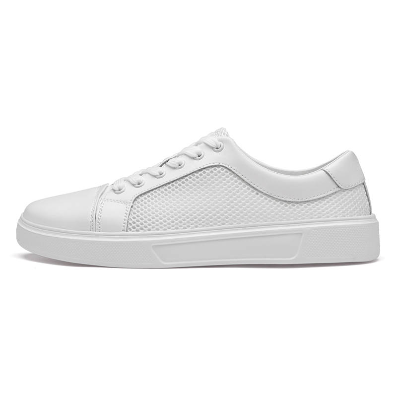 BAGE BAGE Slip Resistant And Breathable Low top Skateboard Shoes Men's White