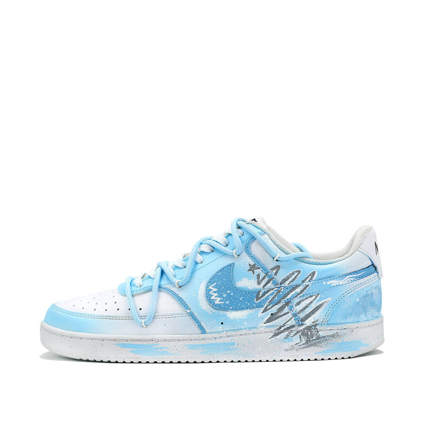 Nike Nike Court Vision 1 Ice Blue Dream Low top Skateboard Shoes Unisex Blue White