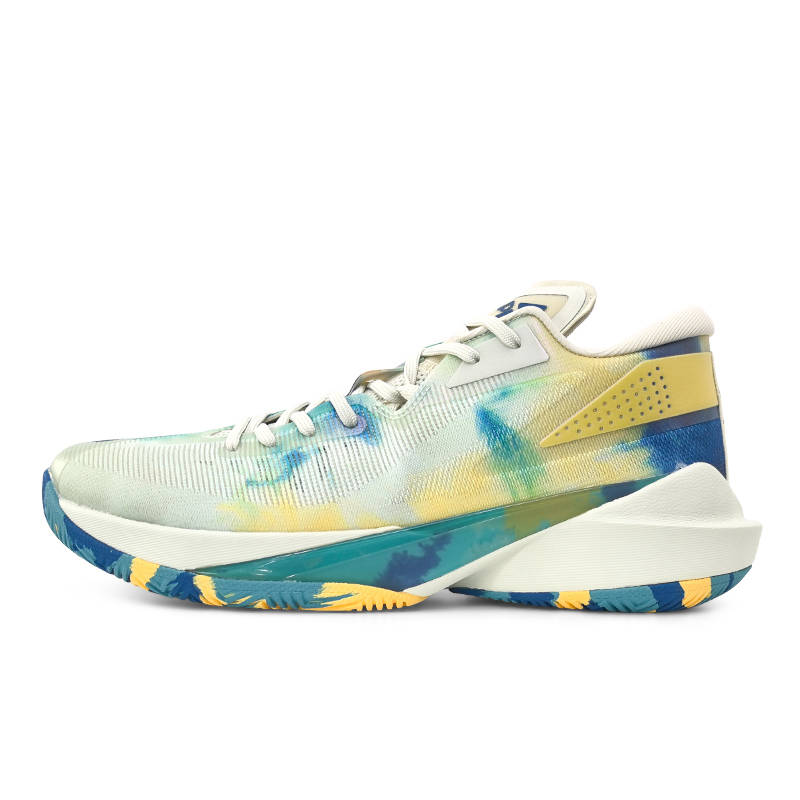 PEAK Lightning 10 Basketball Shoes Men's Low Top Milk Jade/Caribbean Blue
