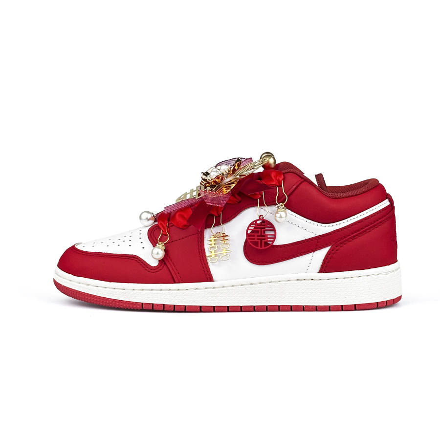 Jordan Jordan Air Jordan 1 Abrasion Resistant Basketball Shoes Unisex Red